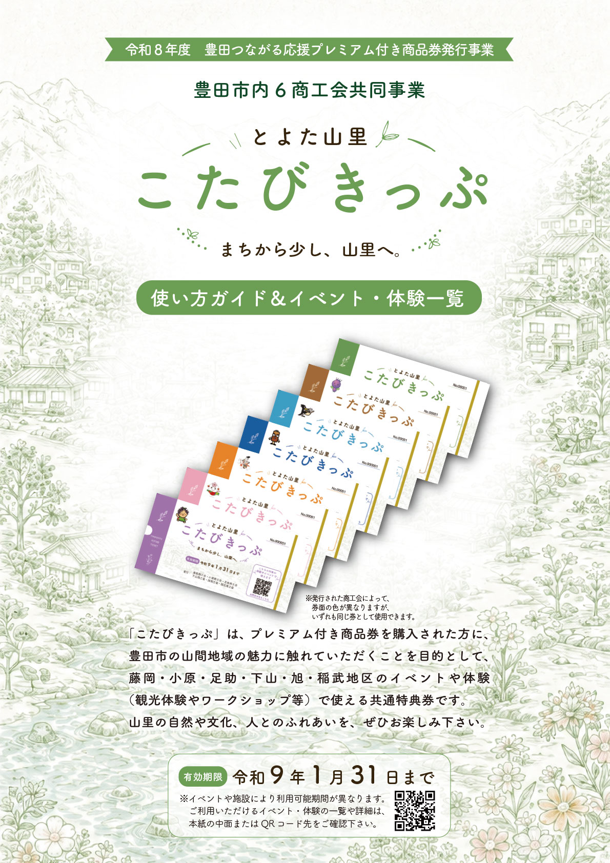 とよた山里 こたびきっぷのご案内