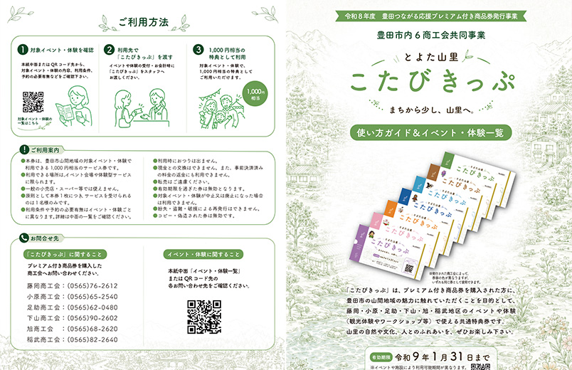 とよた山里　こたびきっぷ